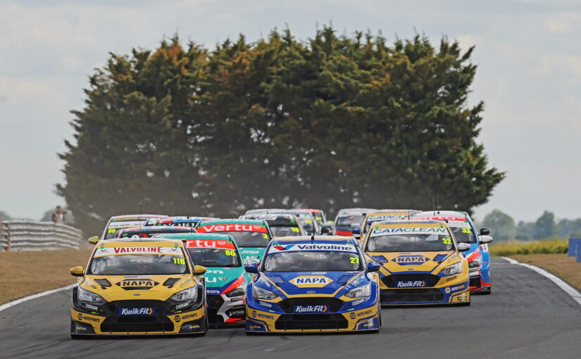 Dan Cammish, Dan Rowbottom and Mikey Doble share Snetterton spoils