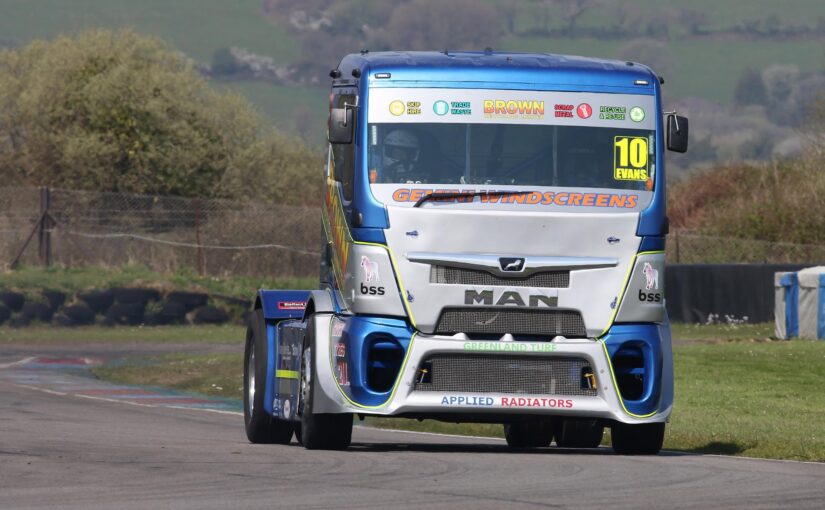 Jake Evans learning his Truck Racing craft