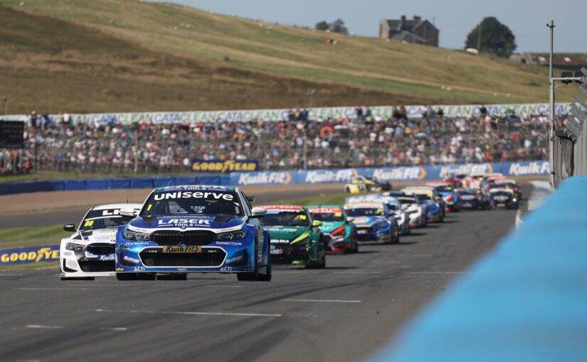 Jake Hill and Tom Ingram fly high as BTCC stars in Scotland
