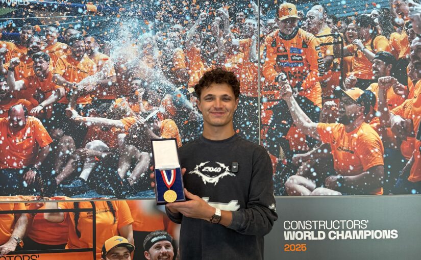 Formula 1 World Champion Lando Norris awarded BARC Gold Medal