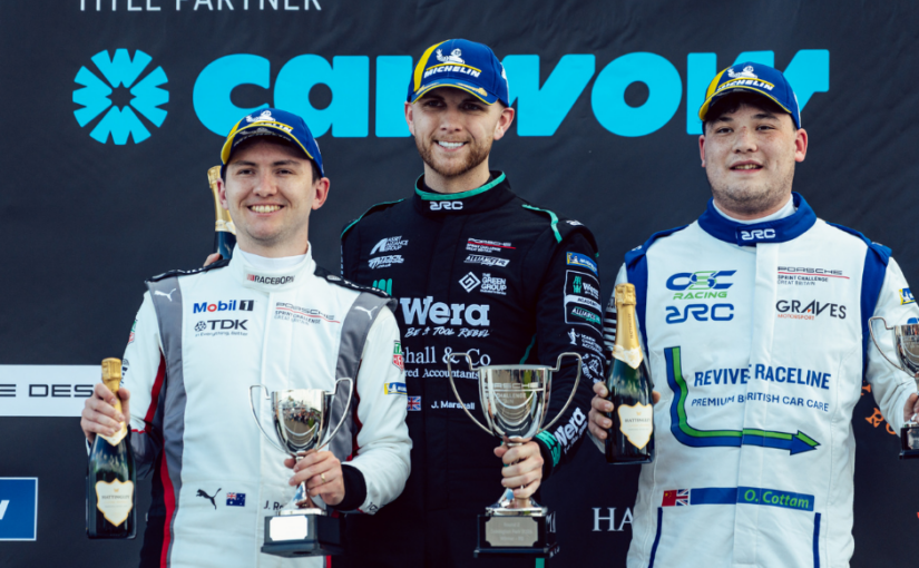 Marshall storms to Donington hat-trick